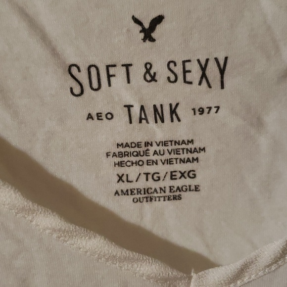 American Eagle Cream Adjustable Tank - Picture 2 of 3